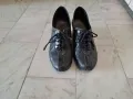 Дамски обувки естествена кожа черни с връзки р-р 35, снимка 2