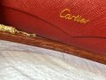 Cartier висок клас слънчеви очила Мъжки Дамски слънчеви с дървени дръжки, снимка 14