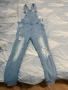 skinny denim dungarees, снимка 1
