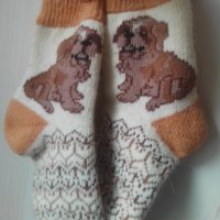 Дебели къси чорапи от Вълна и Алпака, снимка 1 - Дамски чорапи - 35258020