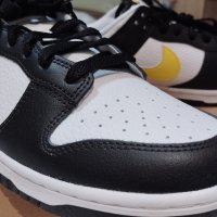 Nike Dunk Low Black/White/Opti Yellow, 42, снимка 4 - Спортни обувки - 43717088