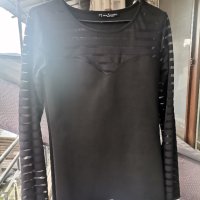Дамска черна блуза, снимка 3 - Блузи с дълъг ръкав и пуловери - 43072253