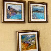 Три картини на худ. Кънчо Пенев/маслени бои, снимка 16 - Картини - 44128337
