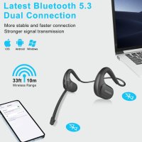 iDIGMALL Bluetooth 5.3 слушалки с магнитен подвижен микрофон, 12 часа, снимка 7 - Bluetooth слушалки - 42949766