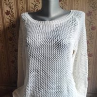 Ажурен пуловер, снимка 2 - Блузи с дълъг ръкав и пуловери - 43743025