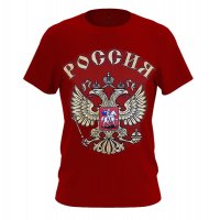 Качествени тениски с герба на Русия Россия, снимка 1 - Тениски - 32967554