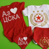Комплект ЦСКА тениска и боди за баща и бебе, снимка 11 - Тениски - 31246976