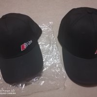 Фенска черна шапка с козирка и бродиран надпис S line за Ауди Audi кола автомобил джип ван бус, снимка 4 - Аксесоари и консумативи - 32958946