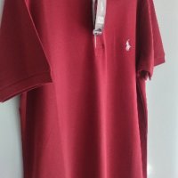 Тъмно червена блуза с яка Polo by Ralph Lauren , снимка 2 - Блузи - 43909245