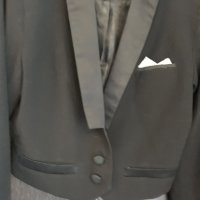 Много елегантно черно късо сако AMISU , дълъг ръкав, класически модел , до кръста, снимка 4 - Сака - 37418181