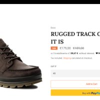ECCO RUGGED TRACK GORE-TEX Leather Shoes размер EUR 42 естествена кожа водонепромукаеми - 741, снимка 3 - Ежедневни обувки - 43718784
