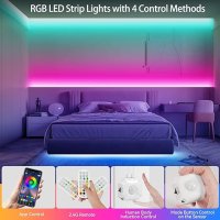 Комплект два броя RGB LED ленти с два броя дистанционни, снимка 4 - Лед осветление - 43147860
