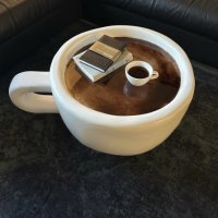 Масичка за кафе с епоксидна смола , снимка 1 - Маси - 43413422