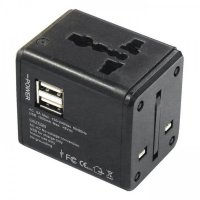 Универсален адаптер за контакт с USB и всички международни стандарти, снимка 4 - Друга електроника - 26767729