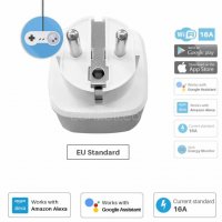 Смарт WiFi Socket преходник 16A за контакт , снимка 4 - Други стоки за дома - 28538112