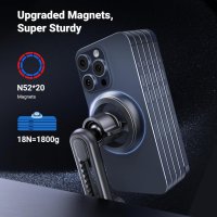 UGREEN Магнитна стойка за телефон за кола, съвместима с калъф MagSafe iPhone 12-15 Pro Max Plus Mini, снимка 4 - Аксесоари и консумативи - 43930060