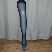  Резервирани М/XL Черни чорапи с широк ластик в бедрото , снимка 2 - Бельо - 43687457