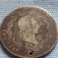 Сребърна монета 20 кройцера 1829г. Франц втори Алба Юлия Австрия 18681, снимка 1 - Нумизматика и бонистика - 42944437