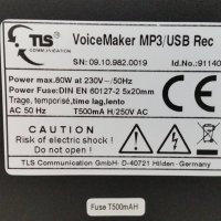 TLS Voice Maker MP3/USB Rec, снимка 2 - Аудиосистеми - 28782399