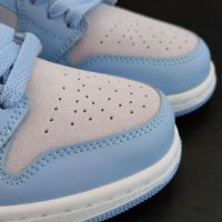 Nike Air Jordan 1 Low Blue Grey Soft Нови Оригинални Дамски Обувки Маратонки Размер 38 Номер 24см , снимка 12 - Маратонки - 40513489