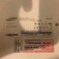 Продавам лаптоп на части samsung SF510, снимка 3 - Части за лаптопи - 43301452