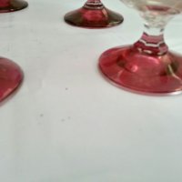 Ретро стъклени чаши с златен кант , снимка 9 - Антикварни и старинни предмети - 27169049