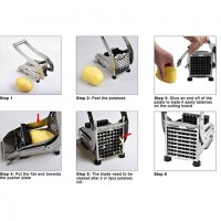 Уникална Професионална преса за картофи Potato Chipper ренде резачка, снимка 4 - Прибори за хранене, готвене и сервиране - 32352623