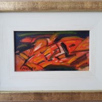 Никола Манев В Облаците маслени бои в перфектна силна рамка, снимка 1 - Картини - 22743956