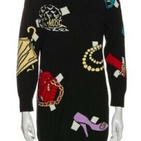 Туника на Moschino Boutique в черен цвят с аксесоари, снимка 2 - Туники - 43393025