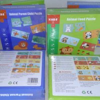 Нов модел пъзел с животни и храни / Кое животинче с какво се храни, снимка 8 - Образователни игри - 37399539