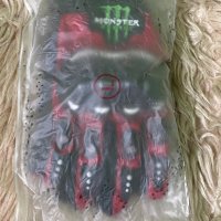 Чисто нови ръкавици за мотор Monster с протектори/Черно с червено/Размер L, снимка 11 - Аксесоари и консумативи - 43975519