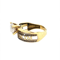 Златен дамски пръстен 3,18гр. размер:57 14кр. проба:585 модел:22916-5, снимка 2 - Пръстени - 44866681