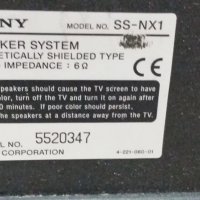 Тонколони Sony SS-NX1, снимка 6 - Тонколони - 28366578