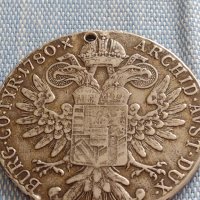 Сребърна монета 1 талер 1780г. Ранен Рестрайк Мария Терезия 13799, снимка 10 - Нумизматика и бонистика - 42930225