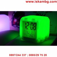 Антистрес LED часовник кубче - 7 цвята, снимка 16 - Други стоки за дома - 28508384