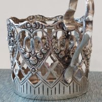 Сребърен немски подстакан-сребтрна чаша,сребро 800, снимка 2 - Чаши - 43090478