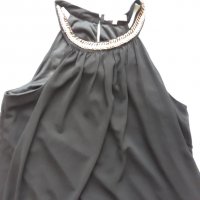 Черна рокля свободно падаща с фина създаваща комфортно усещане черна подплата, елегантна и удобна, снимка 15 - Рокли - 37416904
