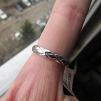 Сребърен пръстен на ивици халка 1.95, снимка 2 - Пръстени - 43853628