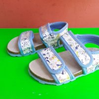 Английски детски сандали с естествена кожастелка-ортопедични-M&S, снимка 3 - Детски сандали и чехли - 28536995