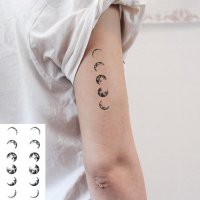 Временна татуировка луна , 12 бр., снимка 1 - Други - 28696533