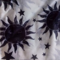 Прозрачна блуза с щампа на луна и слънце р-р S, M, L, снимка 5 - Блузи с дълъг ръкав и пуловери - 33292609