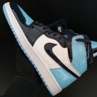 Nike Air Jordan 1 High Blue Chill Нови оригинални размер 43 номер кецове обувки , снимка 6 - Кецове - 37410560