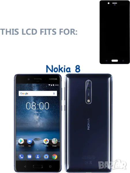 Дисплей за Nokia 8, снимка 1