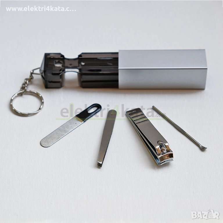 Комплект за маникюр в метална кутия, снимка 1
