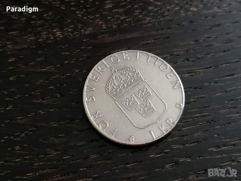 Монета - Швеция - 1 крона | 1989г., снимка 1