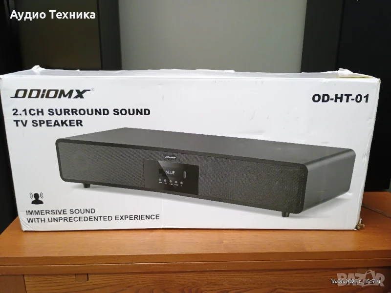 Чисто нов Саундбар. Функционалност, качествен звук, бас и сила в компактни размери. Изпращам видео., снимка 1