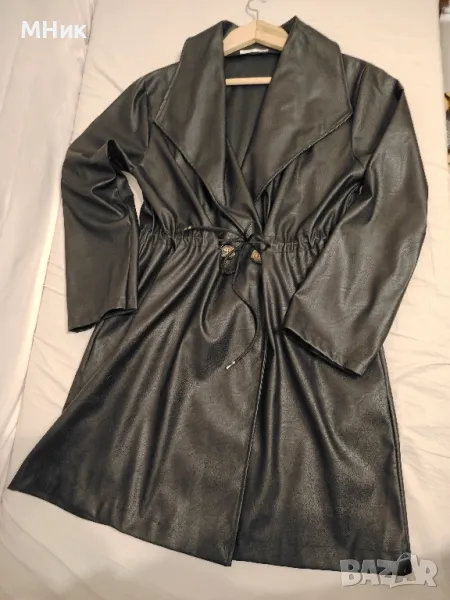 Дамско манто от еко кожа, снимка 1