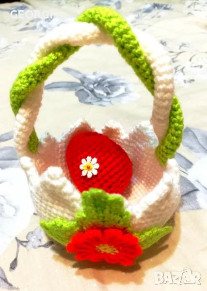 Великденска кошничка с яйчице - амигоруми, снимка 1