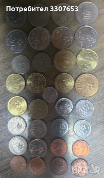 монети Малайзия 33 бр, снимка 1
