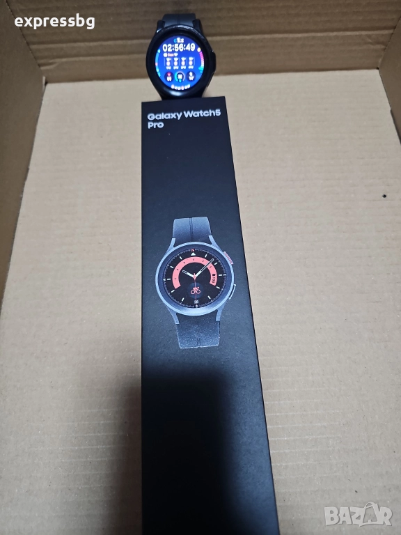 Samsung Galaxy Watch 5 Pro – Titanium Black – AMOLED – GPS – Super Battery, снимка 1